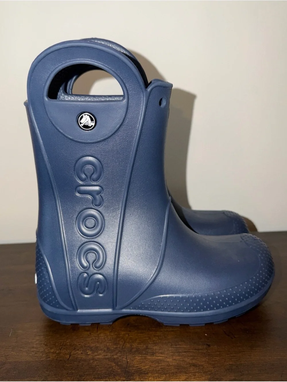 Crocs Children Toddler Handle It Rain Boots Navy Blue Size C13 Waterproof NWOT